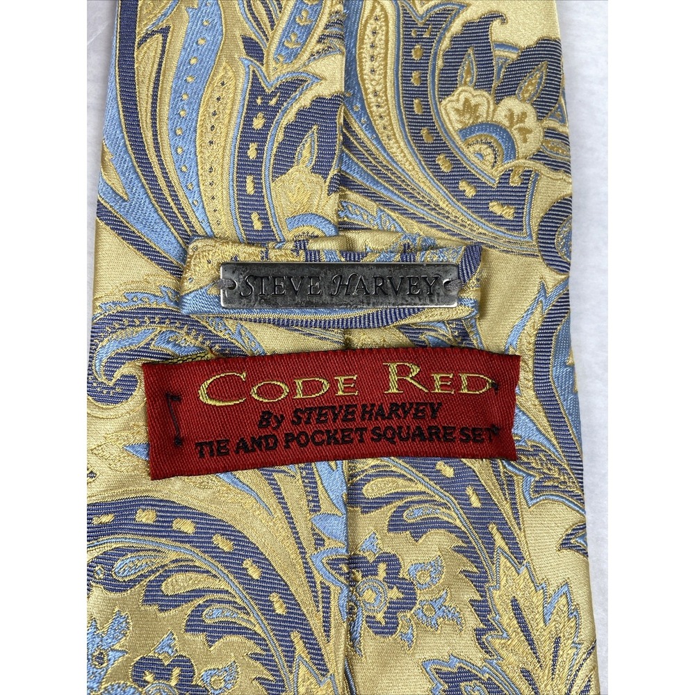 STEVE HARVEY MULTICOLOR FLORAL PAISLEY WOVEN 100% POLYESTER NECK TIE